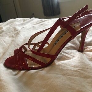 Manolo Blahnik women's red shoes size 39